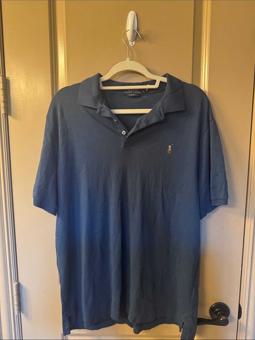 Polo by Ralph Lauren Navy Blue Short-Sleeve Cotton Polo Shirt